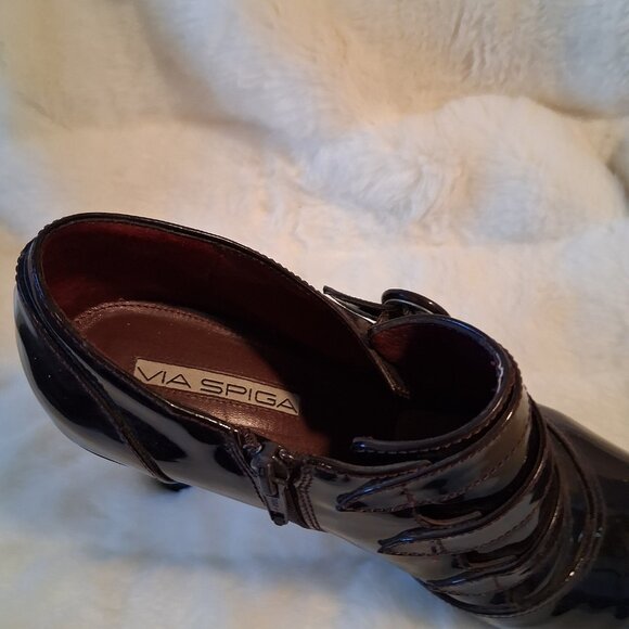 Via Spiga Patent Leather Peep Toe - Picture 4 of 6